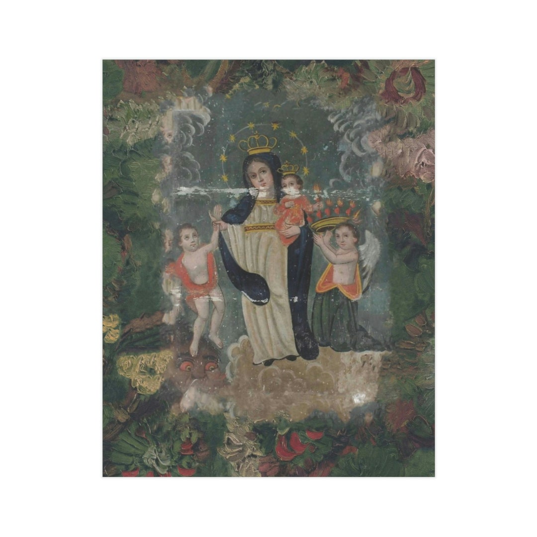 Retablo Print Mexican Retablo Spanish Colonial Retablo Etsy