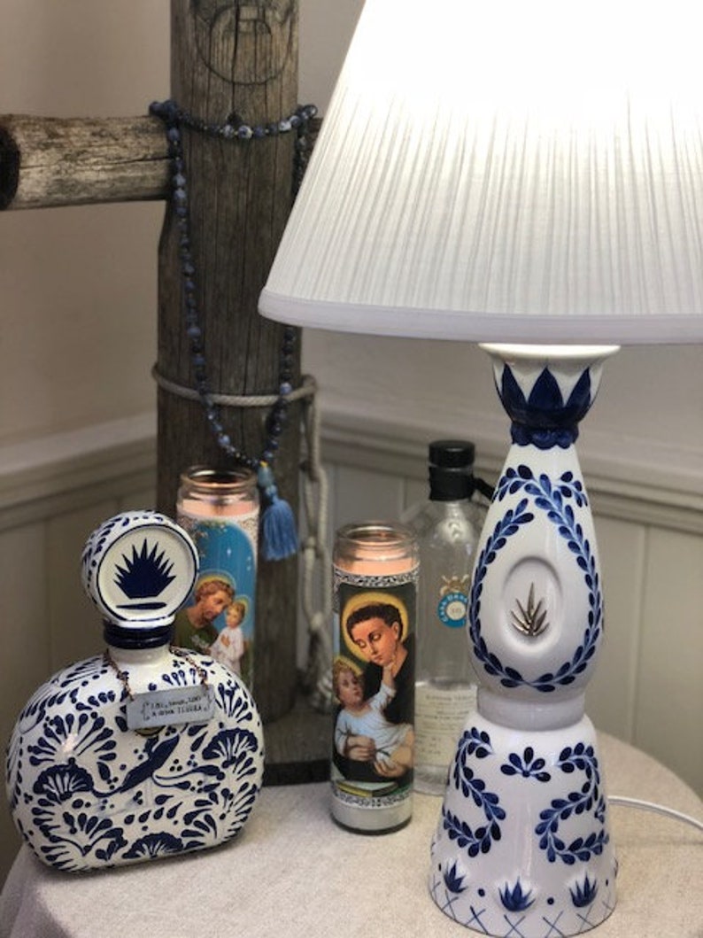 Hand made Clase Azul Reposado Tequila Lamp Accent Lamps Lamps jan