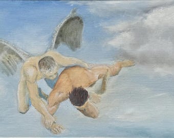Rescue Me. Original oil painting signed