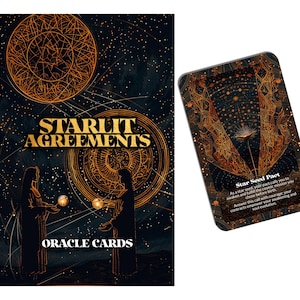 Starlit Agreements – A Soul Contract Oracle Deck – 22 Oracle Cards – What Was Promised in the Light