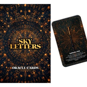 Sky Letters – A Cosmic Messaging Oracle Deck – 22 Oracle Cards – The Universe Writes in Symbols