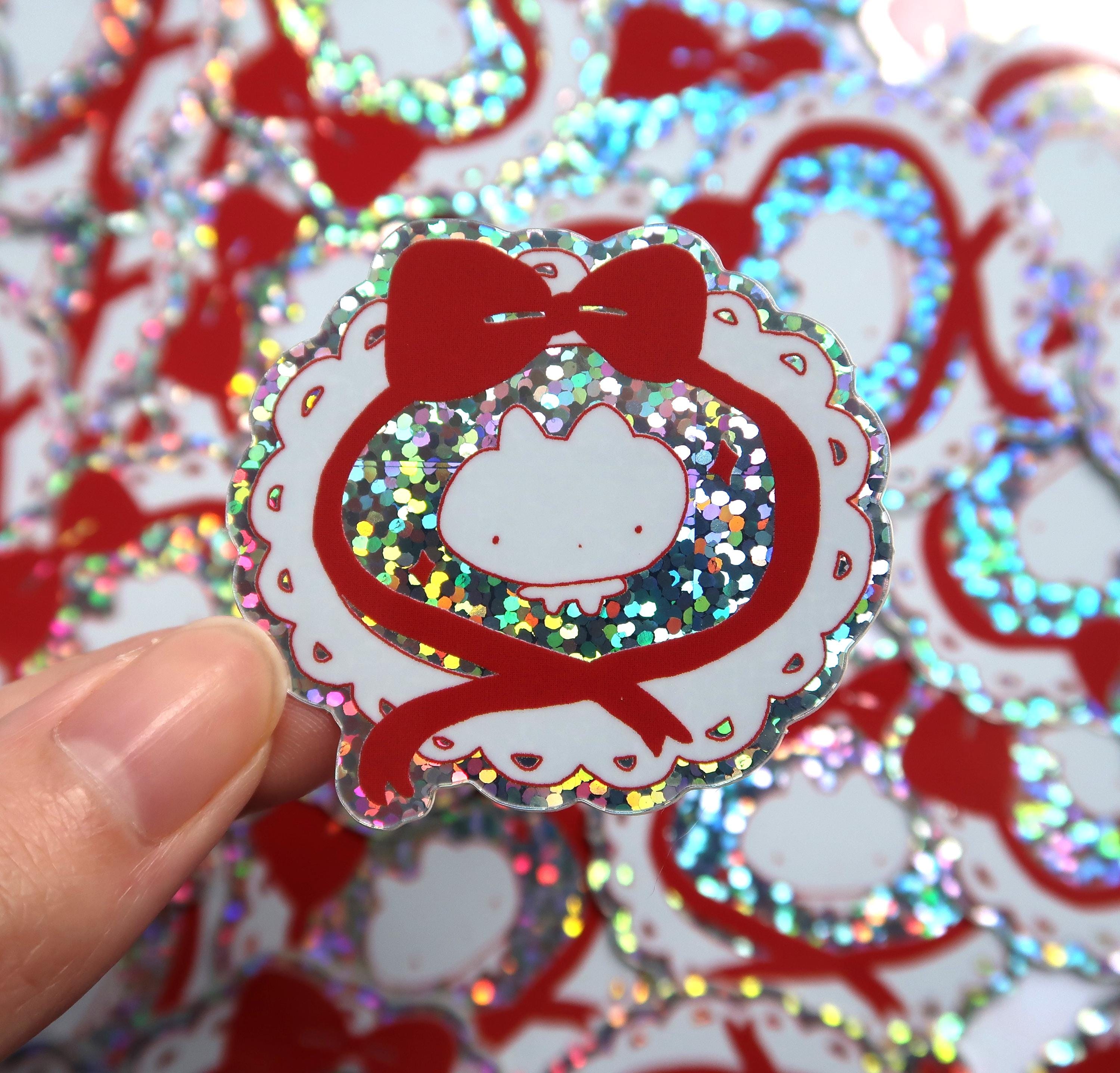 Rebun Sticker Ribbun Sticker Cute Ribbon Glitter Vinyl - Etsy