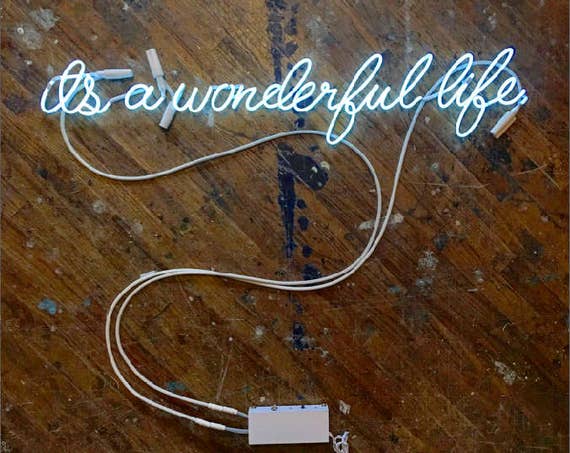 it's a wonderful life Neon Sign, Ready-Made ON SALE