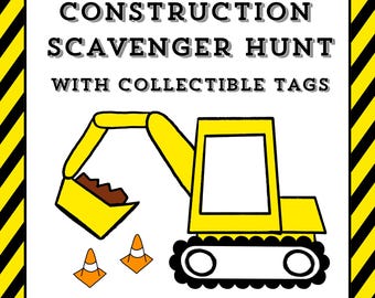 Construction Scavenger Hunt - Printable file
