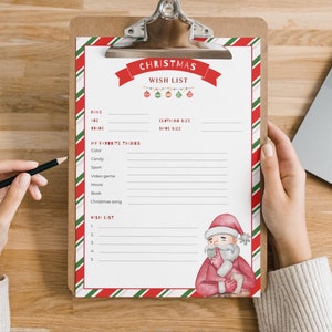 Weihnachtswunschliste, meine Lieblingssachen, Wunschliste Vorlage, Weihnachtsliste, Lieblingssachen, lieber Brief zum Weihnachtsmann