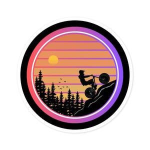Autocollant fabriqué aux États-Unis, autocollant en vinyle de qualité supérieure pour VTT, idéal pour un ordinateur portable, une tablette, une bouteille d'eau et bien plus encore !