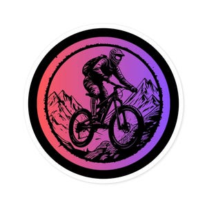 Autocollant fabriqué aux États-Unis, autocollant en vinyle de qualité supérieure pour VTT, idéal pour un ordinateur portable, une tablette, une bouteille d'eau et bien plus encore !
