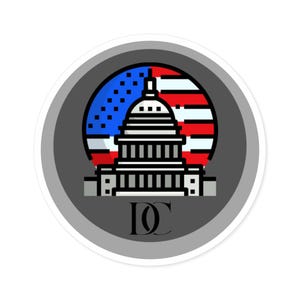 Adesivo feito nos EUA, adesivo de vinil premium DC, ótimo para laptop, tablet, garrafa de água e muito mais!