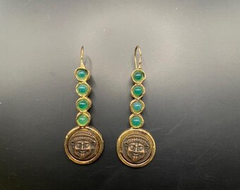 Etruscan earrings museum reproduction