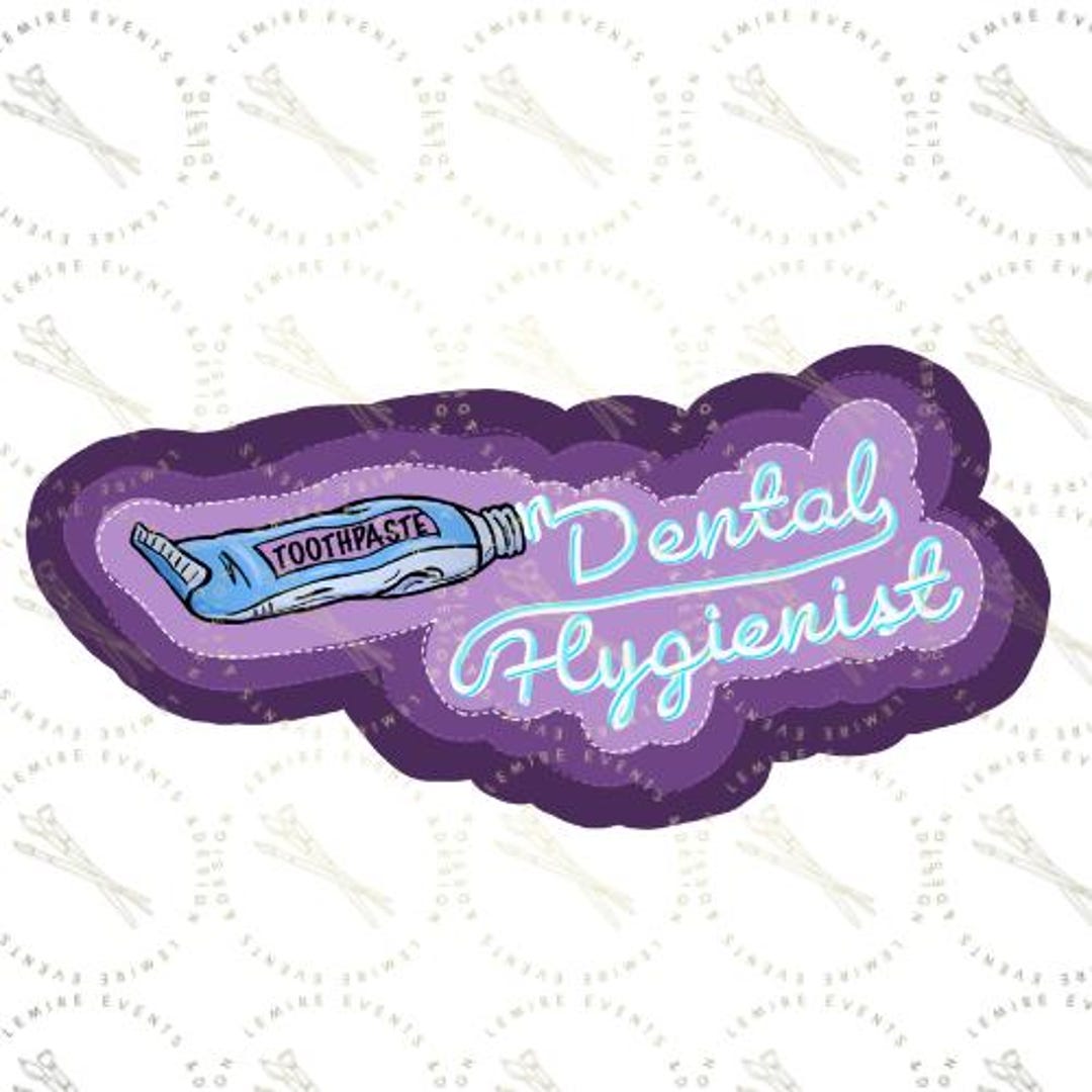 Dental Hygienist in Toothpaste Decal - Etsy