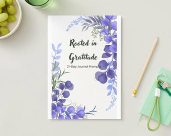 Diário da Gratidão de 21 Dias | Sugestões de Atenção Plena para Imprimir (PDF)
