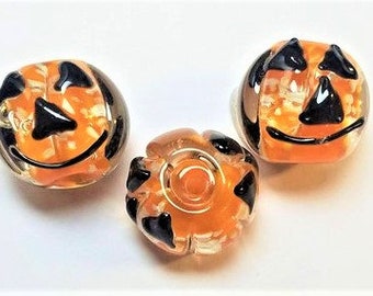Glow in the Dark Ghost Lampwork Beads 2pc - Etsy