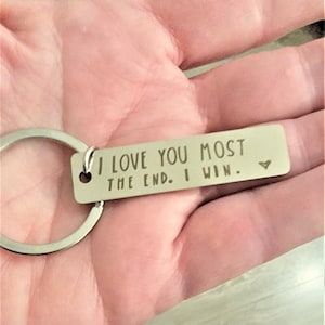 I love you More key chain. Popular