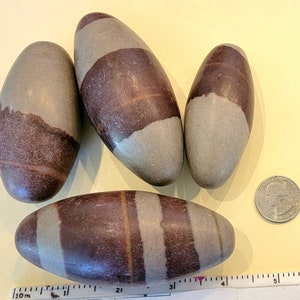 Shiva lingam stone, med size approx 5 oz  4-5 inches
