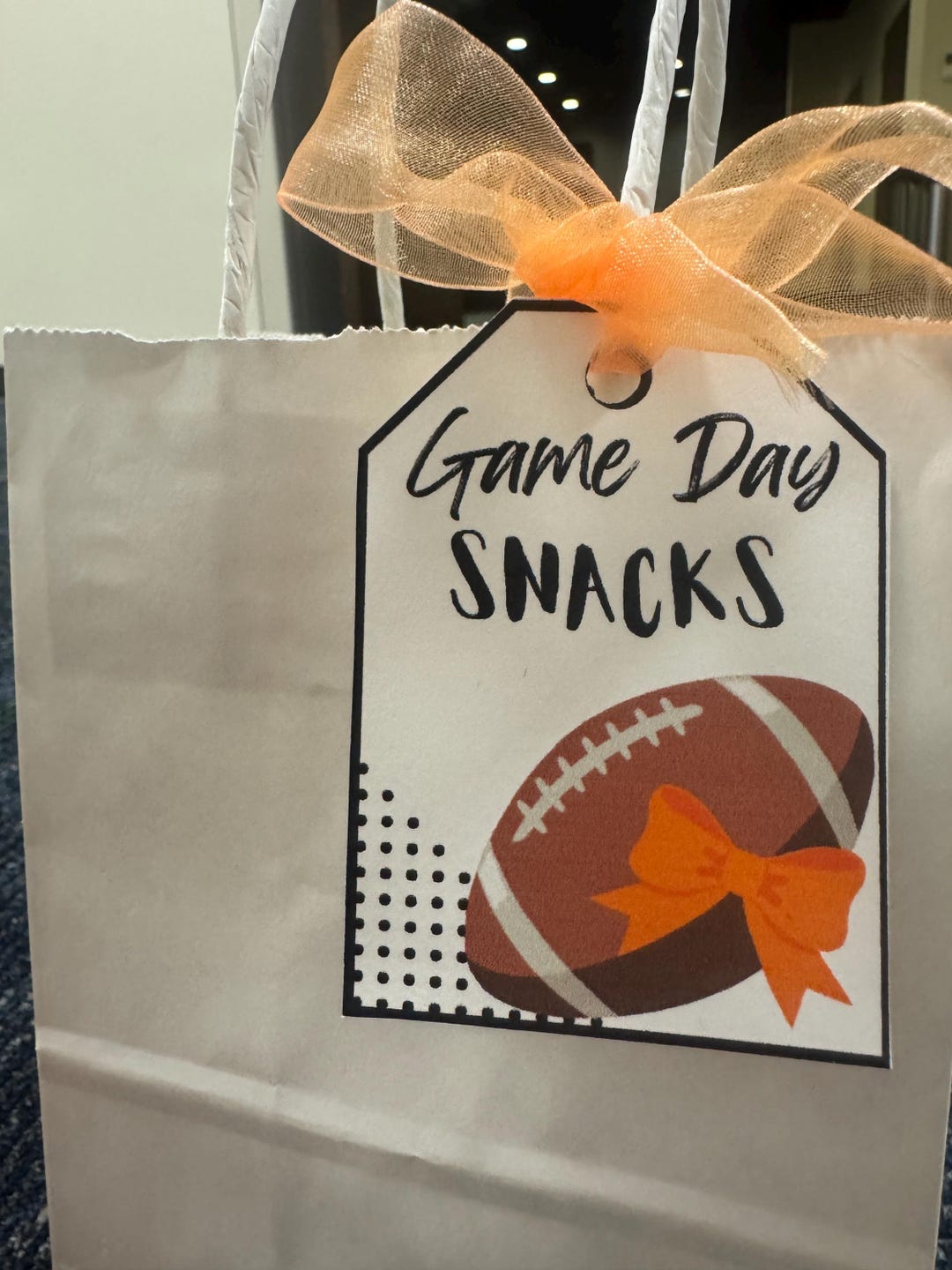Printable Cheer and Football Game Day Treat Tags, Good Bag, Printable ...