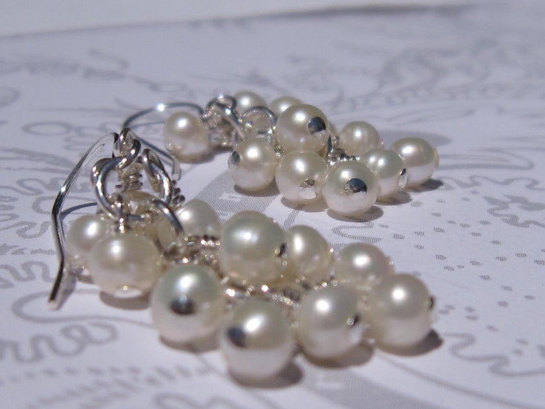 fatdog Wedding Collection Earrings BSE715 Pearl Clusters