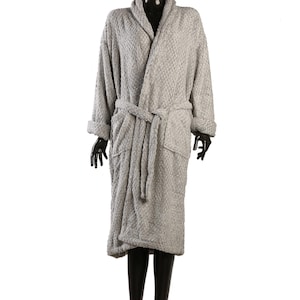 VM COCO Organic Zara Gray Bathrobe | Hand Woven Bathrobe | Quality Turkish Cotton | Soft | Thick Bathrobe | Personalized gift
