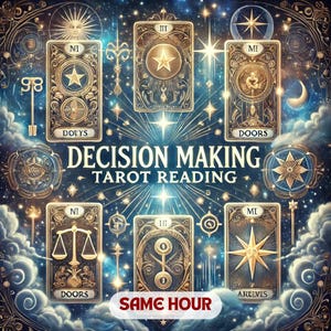 Tarot-Lesung zur Entscheidungsfindung, Same Hour Tarot-Lesung, Klarheit für schwierige Entscheidungen, psychische Einsichten, Hilfe beim Lebensweg, Zukunftsvorhersagen