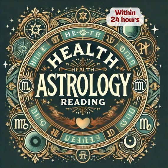 Health Astrology Reading, Health Astrology Report, Detailed Astrology Reading, Astrology Chart Reading, Personalized Wellness Astrology