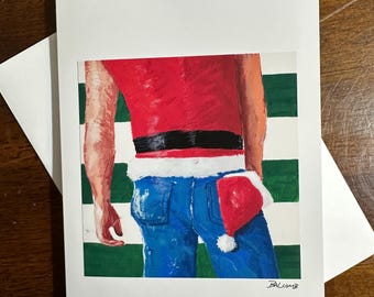 Bruce Springsteen Christmas Card Santa greeting card rock the boss New Jersey