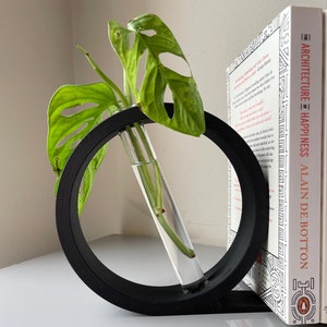 Bookend Vase Minimalist Home Decor Unique Book Gift Plant Propagation Stand Eco Friendly Gifts Bookshelf Organizer Home Office Accessories
