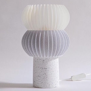 White Marble Lamp for Hallway Lighting Bedside Lamps Set of 2 for Minimalist Home Decor Small Kitchen Lamp Home Office Decor Unique Lamp