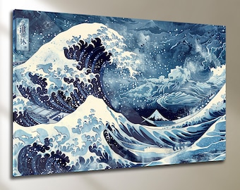 The Great Wave off Kanagawa Acrylic Glass Art, Japanese Home Decor - Australia