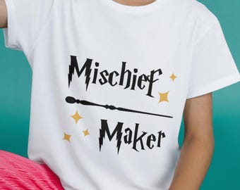 Diseño de camiseta de Mischief Maker: inspirada en Harry Potter (archivo digital)