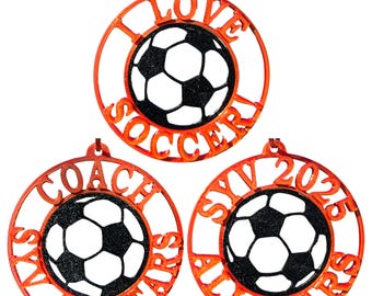 Llavero antiestrés personalizado con forma de balón de fútbol, regalo para el equipo impreso en 3D