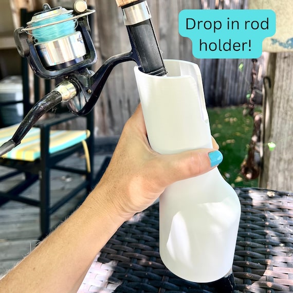 boat cup holder fishing rod Mate Series 30 degree, Oval Top 316 Stainless Drain -C2030D Marine Fiberglass Direct The clamps are rubber Boat Cup holder- holds up