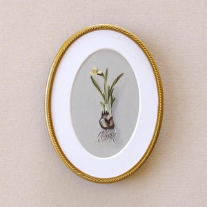 Vintage Daffodil Art Print: Moody Floral Wall Decor