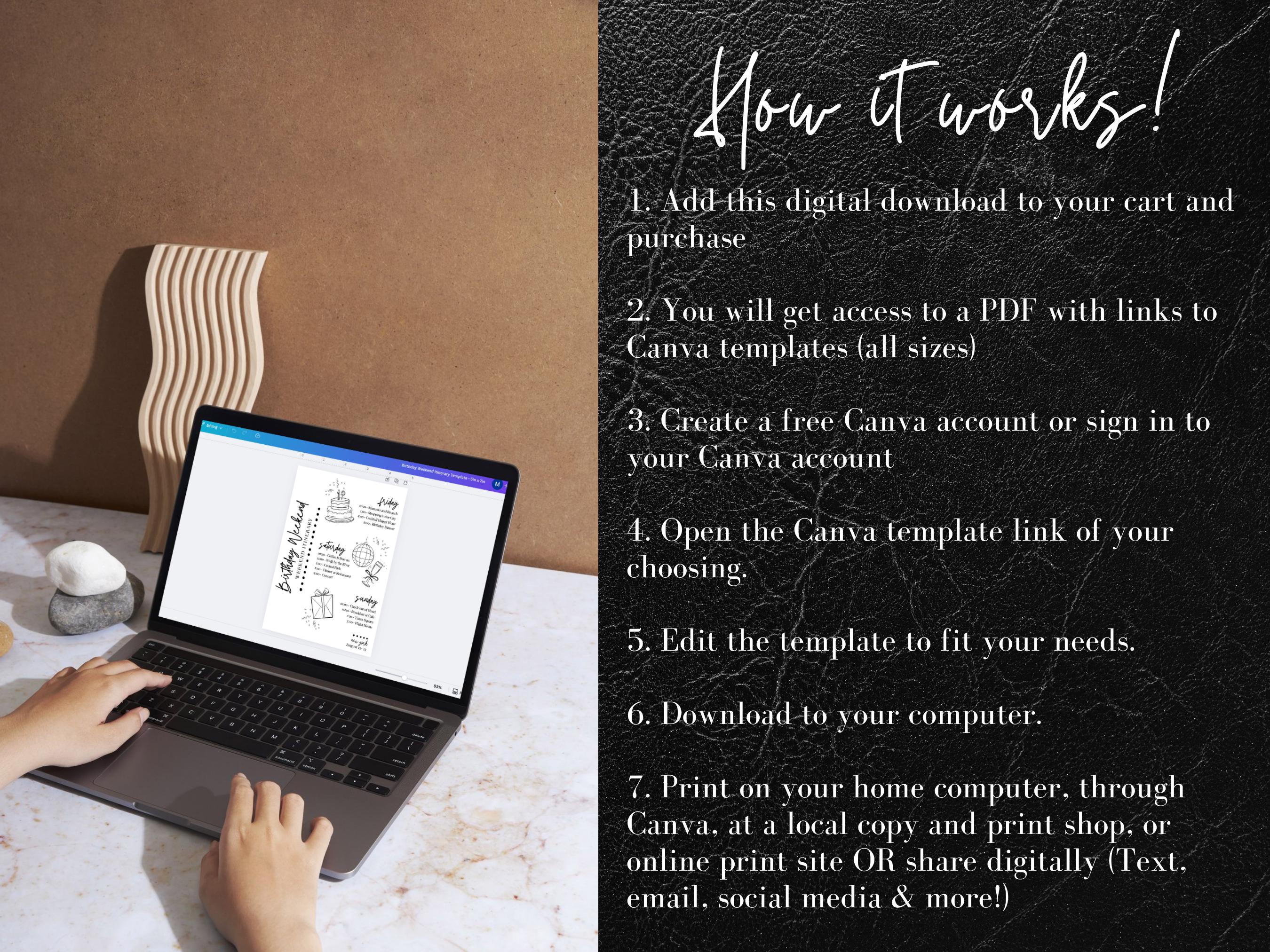 Graduation Day Itinerary Template, Class of 2025 Senior, Graduation ...