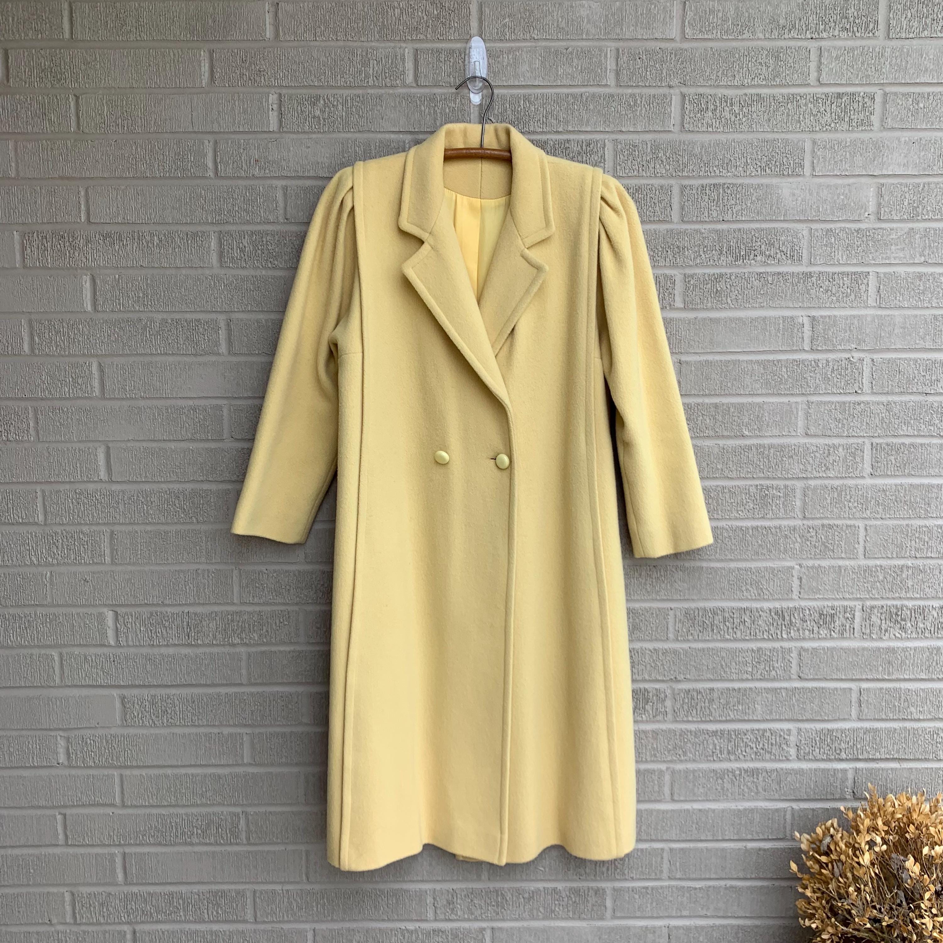 1960s Yellow Coat - Etsy 1960s Yellow Coat - Etsy