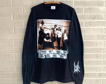 Vtg NOS 1999 The Flys T-Shirt Size XL Blue Grape Merchandise 100% Cotton 90s Music 90s Band Long Sleeve Unworn