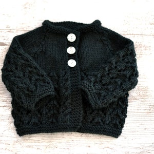 Black Baby Cardigan Etsy UK
