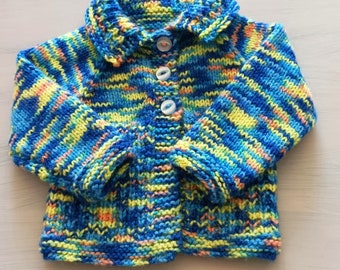 Newborn Baby Boys Knitted Cardigan, Baby Shower Gift , Newmums,  Uk Baby Wear, Baby Top, Babies,