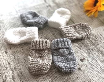 Baby Mittens 0-3 Months, Other Colours