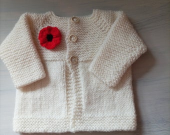 Baby Girls  Cream Knitted Poppy Cardigan, Other Sizes Baby Shower Gift , Newmums,  Uk Baby Wear, Baby Top, Babies,