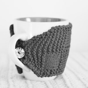 Mug Cosy Cup Warmer Knitted Basket Weave Mug Not Included image 1