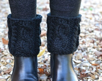 black boot toppers