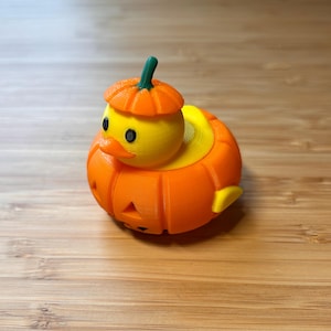Pumpkin Duck, Duck wearing a Pumpkin, Ducky in a pumpkin, Cute Halloween Duck, Duck in a Jack-o-Lantern, Duck in a pumpkin, DUCK