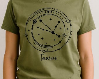 Zodiac Constellation T-Shirt: Celestial Astrology Star Sign Tee
