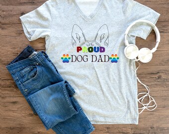 Camiseta para papá pastor alemán: Camiseta con colores cómodos para amantes de los perros