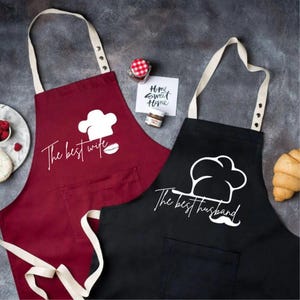 Personalized Apron: Custom Text Twill Apron with Pockets