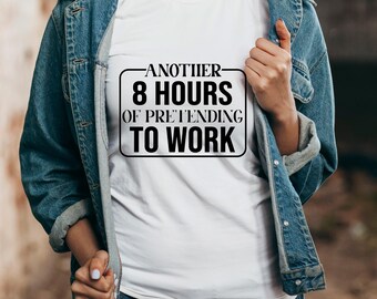 Funny Work From Home T-Shirt: Sarcastic Office Humor, Lazy Employee