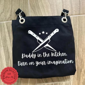Personalized Apron: Custom Text Apron with Pockets