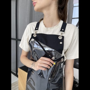 Grembiule impermeabile per salone di bellezza: grembiule personalizzato per parrucchiere con tasche