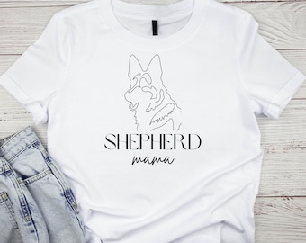 Maglietta per mamma pastore tedesco: maglietta per amanti dei cani Comfort Colors