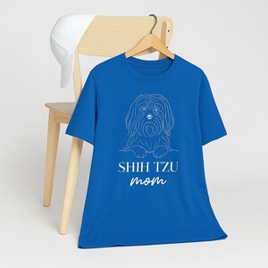 Shih Tzu Mom TShitr Silhouette Comfort Colors TShirt Shih Tzu Tshirt Gift for Shih Tzu Owner Shirt Dog Lover Shih Tzu Dog