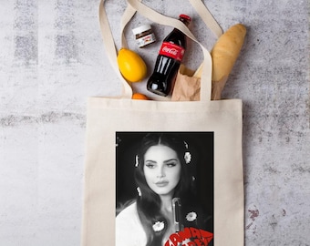 Lana Del Rey Canvas Tote Bag, Gift for Women